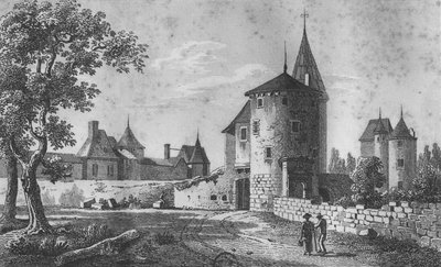 View of the Chateau de Montaigne by Jean Jerome Baugean
